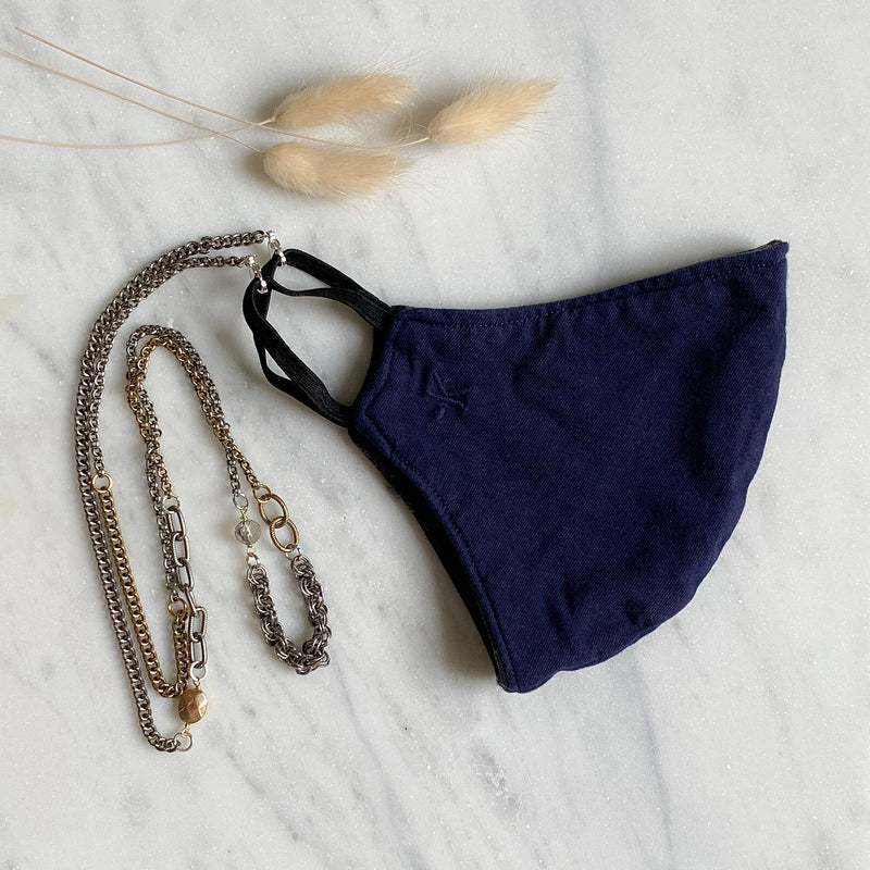 Mask Chain and Necklace – Guilded Grey