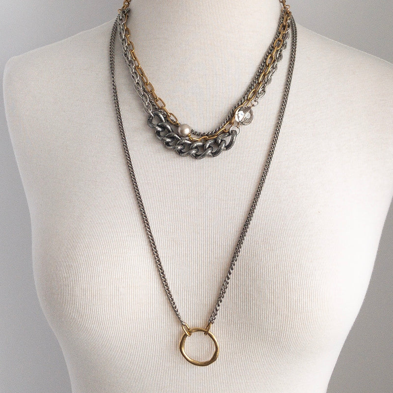 Kai Necklace – Guilded Grey