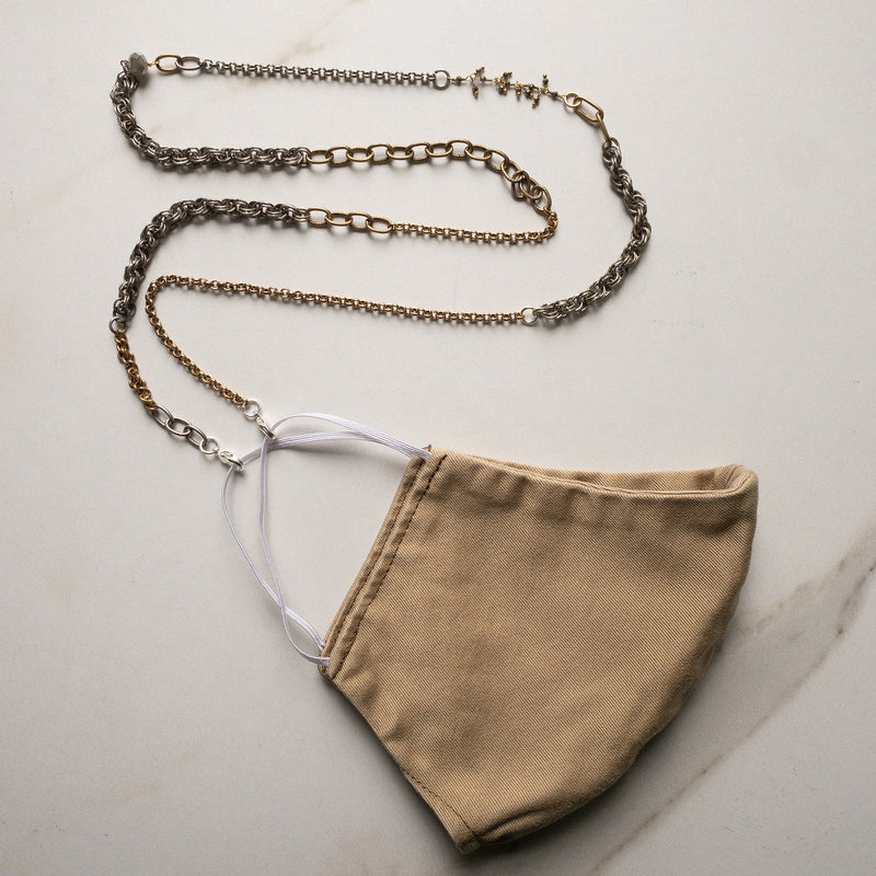 Mask Chain and Necklace – Guilded Grey